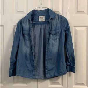 Denim/Jean Button Down Blouse